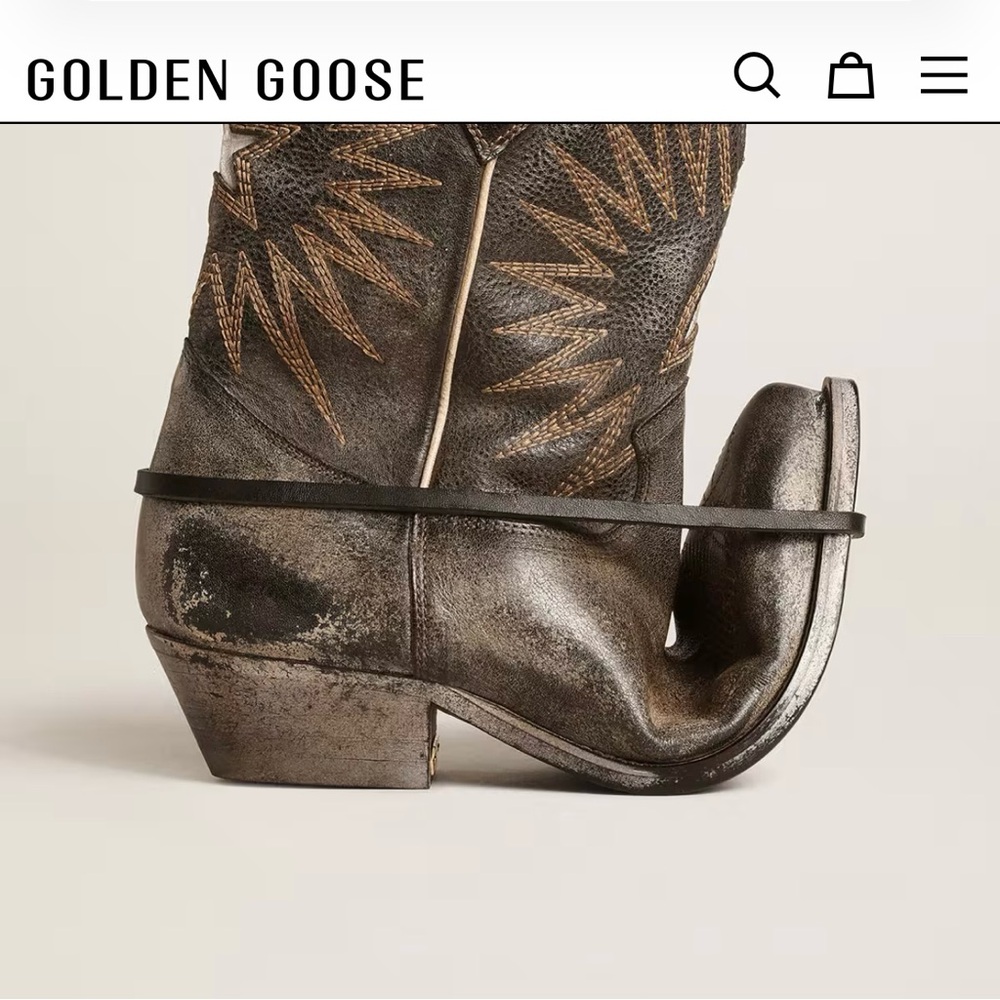 Golden Goose - Women’s low Wish Star boots in camel never worn size 40 (10US) - Picture 14 of 15